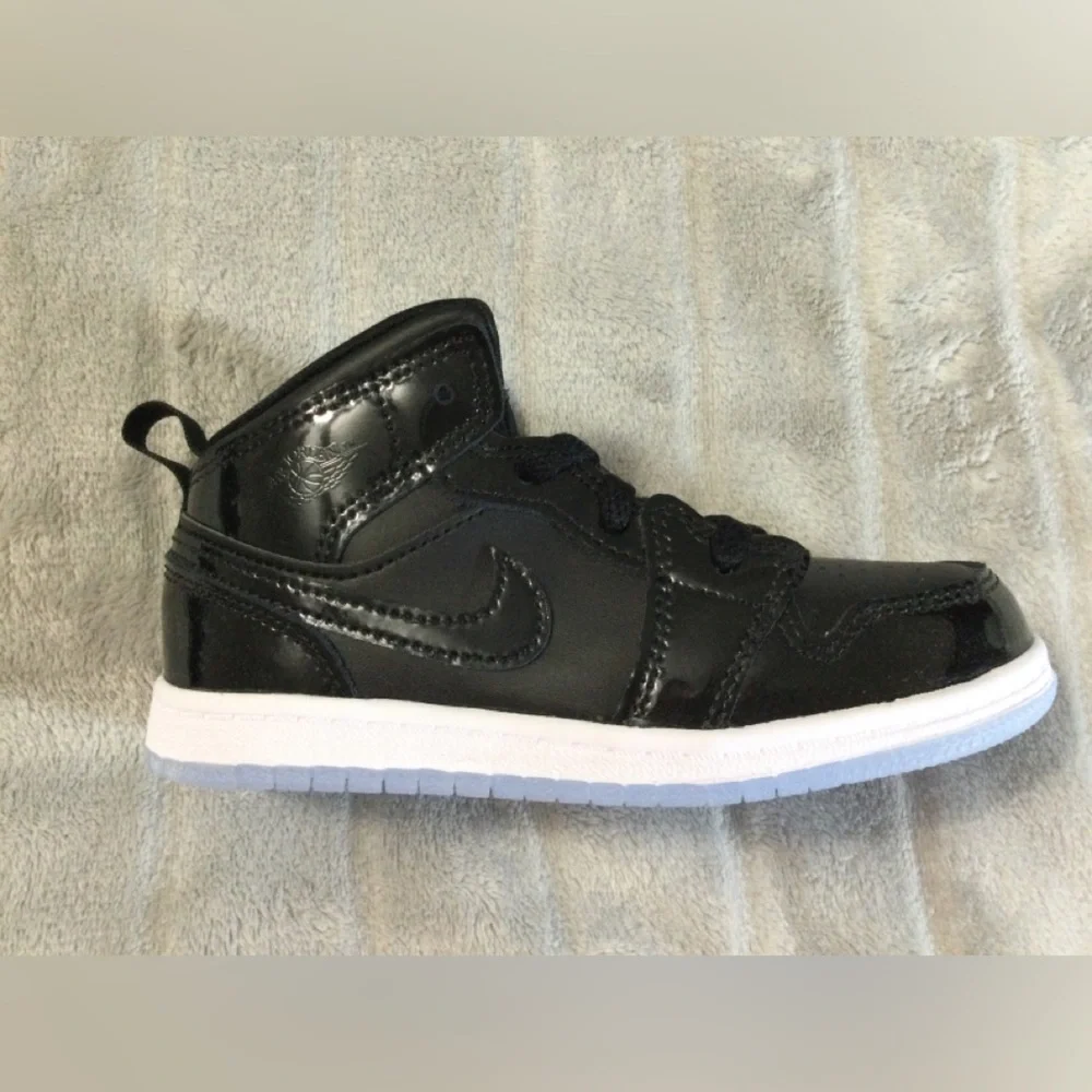 Nike Jordan 1 Mid Se Toddler Color Black/Dark Concord/White - Picture 10 of 15